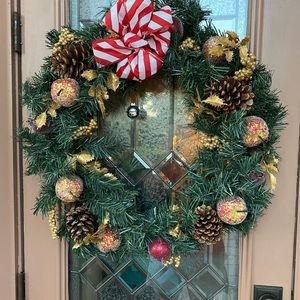 Large decorated Christmas Wreath